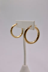 14k Yellow Gold 30mm Hoops
