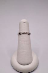 14k White Gold and Diamond Band