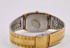 Vintage Seiko Gold-Tone Day-Date SQ Quartz Watch