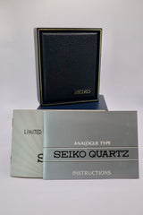 Vintage Seiko Gold-Tone Day-Date SQ Quartz Watch