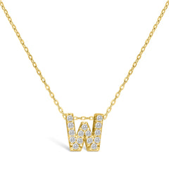 Letter of Mine, Let It Shine! Letter W( Gold plated)