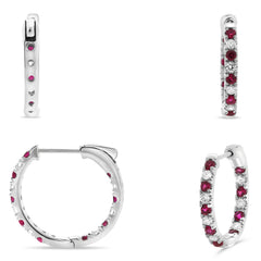 W Hoop Earring .25RDB .39RB