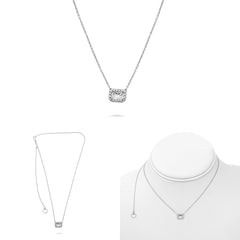 W Necklace .12RDB (Side Direction)