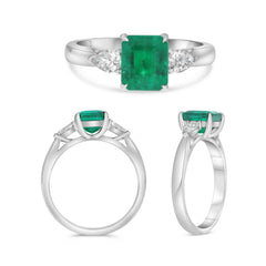 Plat Ring .31PS 1.51EM (GIA)