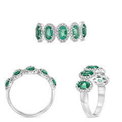 W 1/2 Way Ring Band .23RD 1.03EM F.S.6.5