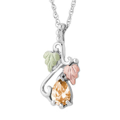 Black Hills Gold & Silver Ladies Birthstone Pendant