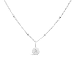 Mini Love Letter A Necklace (SILVER)