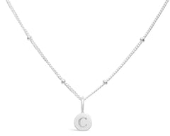 Mini Love Letter C Necklace( SILVER)