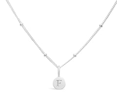 Mini Love Letter F Necklace( SILVER)