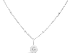 Mini Love Letter G Necklace(SILVER)