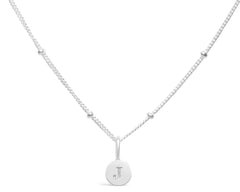 Mini Love Letter J Necklace(SILVER)