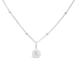 Mini Love Letter K Necklace(SILVER)