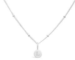 Mini Love Letter L Necklace(SILVER)