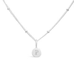 Mini Love Letter P Necklace(SILVER)