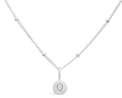 Mini Love Letter Q Necklace(SILVER)