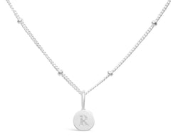 Mini Love Letter R Necklace(SILVER)