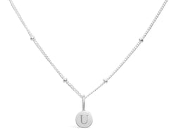 Mini Love Letter U Necklace(SILVER)