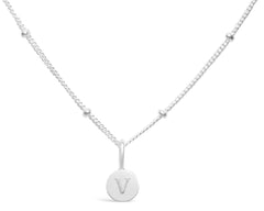 Mini Love Letter V Necklace(SILVER)