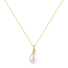 Chic Creator Gold Freshwater Pearl Pendant Necklace