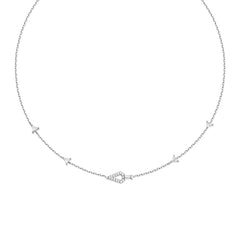 Sunshine Chaser Silver Geometric Satellite Necklace