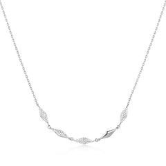Dusk Divas Silver Multi Sparkle Necklace