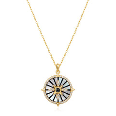 Dusk Divas Gold Astrolabe Necklace