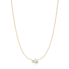Gold Toi & Moi Necklace