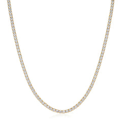 Gold Classic Tennis Necklace