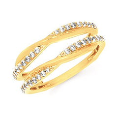 14K Yellow Gold Wrap Ring 0.33CTW