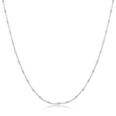 Sterling Silver Square Beads Chain