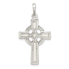 Sterling polished Celtic cross necklace