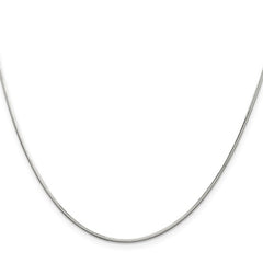 1.25 mm Sterling Silver Octagonal Snake Chain