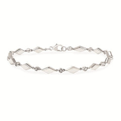 Sterling Silver and Diamond Bracelet 0.09 cttw.