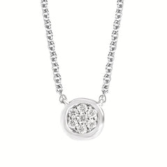 .05 Ctw. Diamond Necklace In Sterling Silver