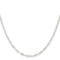Stainless Steel Polished 2.9mm 16in Fancy Link Chain