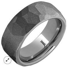 Rugged Tungsten™ Chisel Sandblast Ring