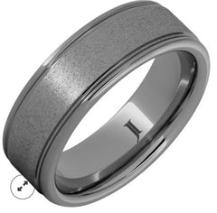 Rugged Tungsten™ Ring with Stone Finish