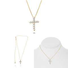 Y Cross Necklace .25RDB