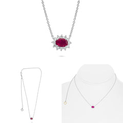 W 18K Necklace .20RD .50RB