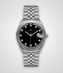 Parkhill Men's Classic Stainless Diamond Watch