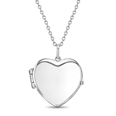 Heart Shaped Photo Locket Necklace