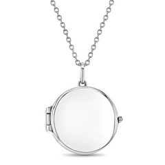 Round Photo Locket Necklace